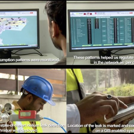 Image of men with digital screens and equipment